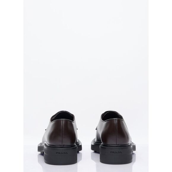 Prada Men Leather Lace-Up Shoes - Picture 6 of 7
